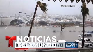 Huracán Irma azota a Puerto Rico  Noticiero  Noticias Telemundo [upl. by Schoenberg845]