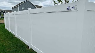 Installing the Hartford PVC Privacy Fence [upl. by Laurens]