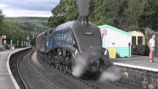 LNER A4 60007 Sir Nigel Gresley at the NYMR  25072014 [upl. by Azal787]