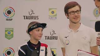 Interview HERBULOT Manon FRA  Silver Medal  10M Air Rifle Women 2024 Rio De Janeiro WC [upl. by Elder]