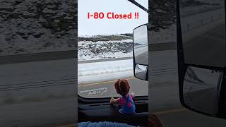 I80 Closed camioneros truckdriver trucking trip trailer automobile trailerdriver [upl. by Graybill]