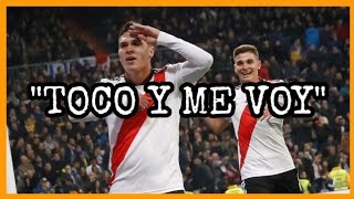 Toco y me voy  JUANFER QUINTERO  lujoscañosmejores goles en River Plate [upl. by Rivard]