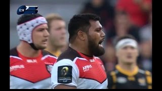 Stade Toulousain vs London Wasps rugby 23102016 European Rugby Champions Cup HD [upl. by Festus]