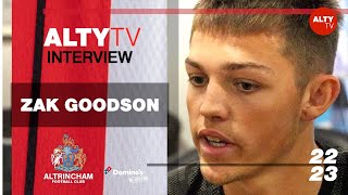 Zak Goodson  Altrincham FC Interview  6 September 2022 [upl. by Biles622]