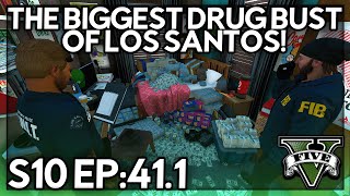 Episode 411 The Biggest Drug Bust Of Los Santos  GTA RP  GW Whitelist [upl. by Ahsimek346]