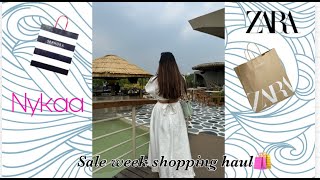 Huge shopping haul🛍 Zara Nykaa Tira Madame  Tithi Maheshwari [upl. by Drain]