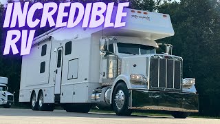 Peterbilt 389 Super C Motorhome 2023 Renegade Classic BUNK Model [upl. by Llydnek]