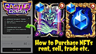 How to use ACS for Purchasing NFTs Card in from reNFT website in Mobile  Castle Crush [upl. by Bedell]