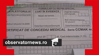 Sute de medici prinşi că inventează motive pentru concedii medicale Amenzi de 500000 de lei [upl. by Berkin]