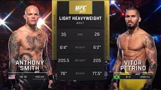 Anthony Smith vs Vitor Petrino  Highlights before the match [upl. by Airym998]