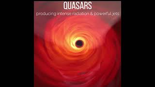 Quasars producing intense radiation amp powerful jets space universe astronomy [upl. by Oidivo]