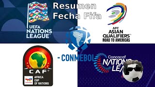 Resumen Fecha Fifa  Eliminatorias Nations League y Copa Africana [upl. by Sevart465]