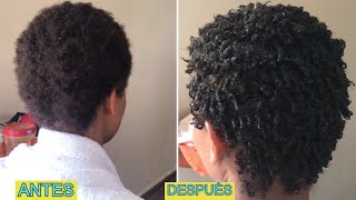 Como Definir Rizos en Cabello Afro Corto Rizos Perfectos  Luisannacf [upl. by Jamnis]