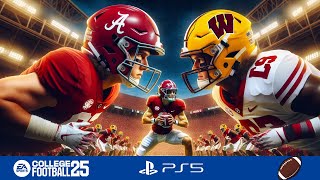 Alabama vs Wisconsin NCAA Football 25 on PS5  EPIC Gameplay [upl. by Copland5]