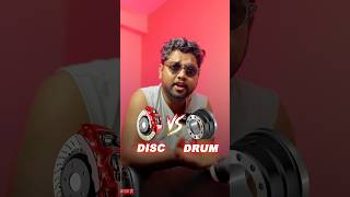 Disc brake vs Drum brake bike car automobile tips trending shorts [upl. by Aihsekram154]