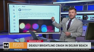 Deadly Brightline train crash in Delray Beach [upl. by Beetner]