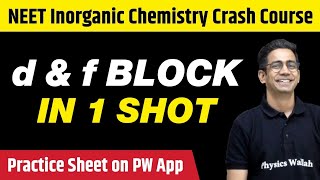 d amp f BLOCK in One Shot  All Concepts Tricks amp PYQs Covered  Class 12  NEET [upl. by Ardnekat]