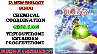 GONADS FUNCTIONS PART 2  MDCAT LECTURE  CLASS 12 NEW SINDH BIOLOGY BOOK [upl. by Madian400]