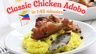 Classic Filipino Chicken Adobo Recipe [upl. by Hayotal720]