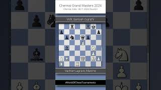 VachierLagrave Maxime vs Vidit Santosh Gujrathi Chennai Grand Masters 2024 Round 4 ½½ [upl. by Asimaj589]