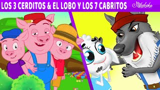 Los Tres Cerditos  El Lobo y los Siete Cabritos  Cuentos infantiles para dormir en Español [upl. by Elleuqar]