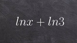 Condensing logarithmic expressions [upl. by Gnirps]