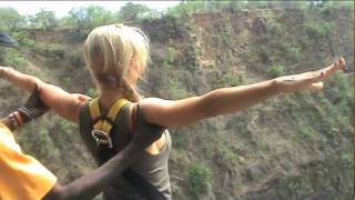 Bungee Jumping at Victoria Falls Pt 1 [upl. by Koral]