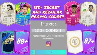 ALL SECRET CODES AND PROMO CODES  150  CODES  PACK OPENER FOR FUT 21 Part 2 [upl. by Afatsum]