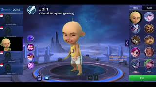 mas we  Mobile legends hero upin  prank [upl. by Nylirrehs]