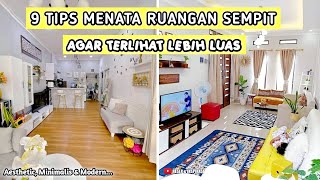 9 TIPS MENATA RUANGAN SEMPIT AGAR TERLIHAT LEBIH LUAS [upl. by Nimref]