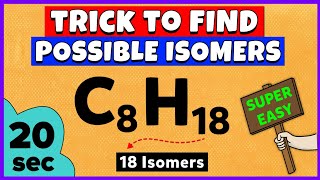 How to Find Possible Isomers of a Compound Trick to Find Isomers [upl. by Jemy]