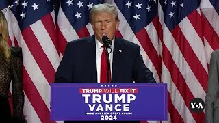 Donald Trump reelected 47th president  VOA News [upl. by Gettings]