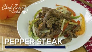 Pepper Steak Recipe  Carne Guisada  Made To Order  Chef Zee Cooks [upl. by Sutphin827]