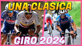 Resumen Etapa 12  Giro de Italia 2024  UNA TREMENDA BATALLA [upl. by Yrneh863]