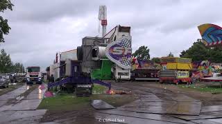 Kermis Santpoort 2023 Afbouw en Transport deel 1 [upl. by Chapel204]