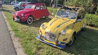 Citroen 2cv Car meeting at the village of Beled [upl. by Hannaj189]