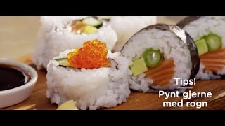 Lofoten  Hvordan lage Sushi på 123  Maki [upl. by Aryas]