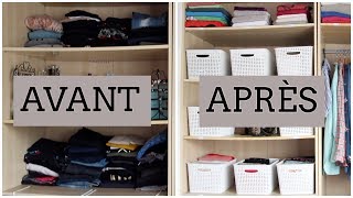 Je Réorganise mon Dressing  Armoire⎢Astuces et Organisation [upl. by Ledairam]