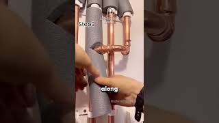 How to Insulate Copper Pipes 😍 shorts [upl. by Nuaj]