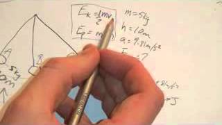 Potential Energy and Kinetic Energy Calculations [upl. by Aiepoissac]