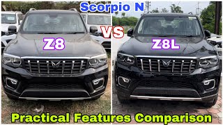 Mahindra Scorpio N Z8 VS Z8L Comparison practical feature difference  Worth to Buy Scorpio N Z8L 🤔 [upl. by Xyla]