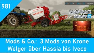 LS22 Mods amp Co 981 3 Mods von Krone Welger über Hassia bis Iveco [upl. by Kaete]