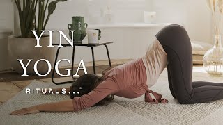 Stretch the day’s tension away with this yin yoga sequence 35minute practice  Rituals [upl. by Lilhak]