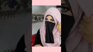 hijab tutorial with niqab full coverage niqab hijab [upl. by Attemaj891]