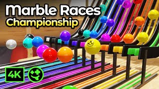 Great Marble Relay Race Championship  5 Marble Races animation blender marbles marblerun [upl. by Nirihs916]