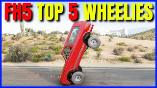 Forza Horizon 5  Top 5 Reverse Wheelies FH5 Tune Share Code [upl. by Aicala]