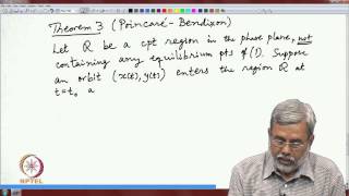 Mod06 Lec36 Periodic Orbits and Poincare Bendixon Theory [upl. by Cohe665]