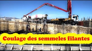 bétonnage des semelles filantes [upl. by Eenar401]