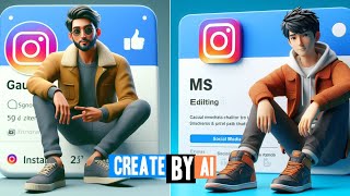 Create A Animation Social media Profile Photo  How To Make Instagram Profile Photo Editing [upl. by Moazami]