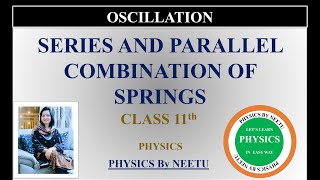 Series and Parallel combination of Springs  Class 11 Physics Oscillation [upl. by Gene145]